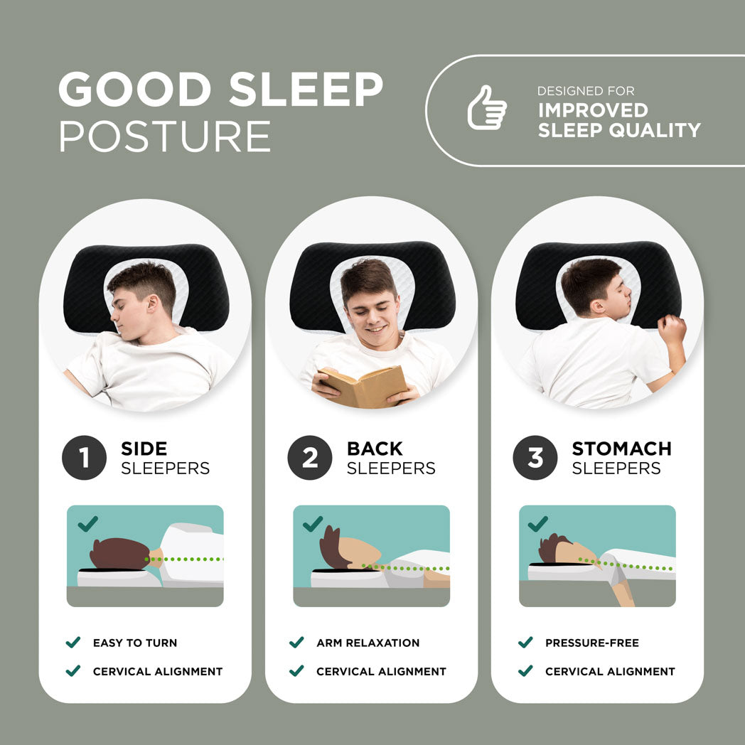 Cervical Memory Foam Neck Pillow