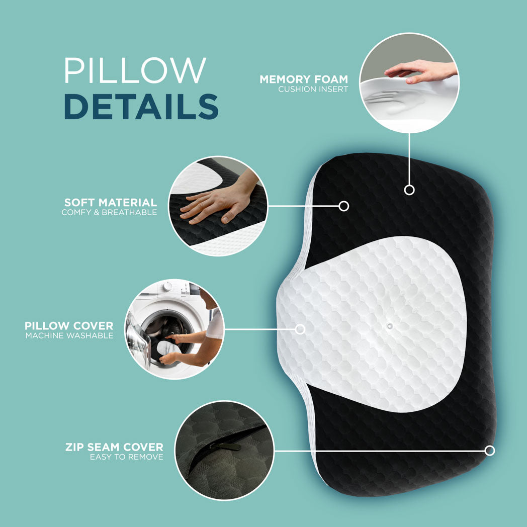 Cervical Memory Foam Neck Pillow