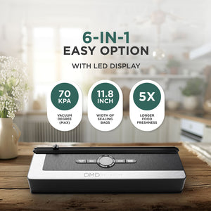 Vacuum Sealer - Starter Kit, 6 Modes, Bags Included