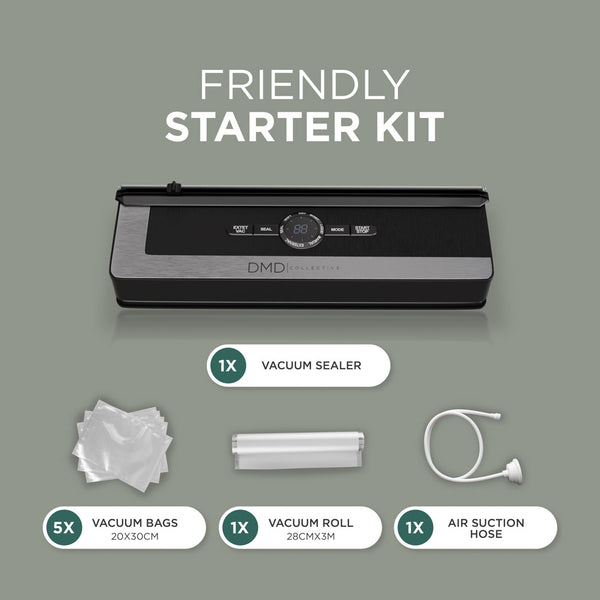 Vacuum Sealer - Starter Kit, 6 Modes, Bags Included