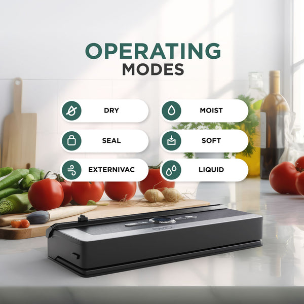 Vacuum Sealer - Starter Kit, 6 Modes, Bags Included