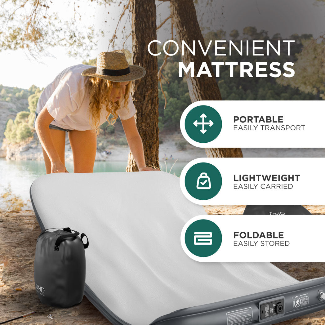 Double Inflatable Air Mattress with Built-In Electric Pump