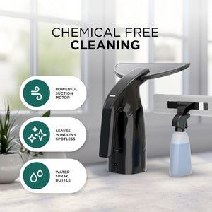 Window Vacuum - Cordless, Rechargeable, Includes Spray Kit