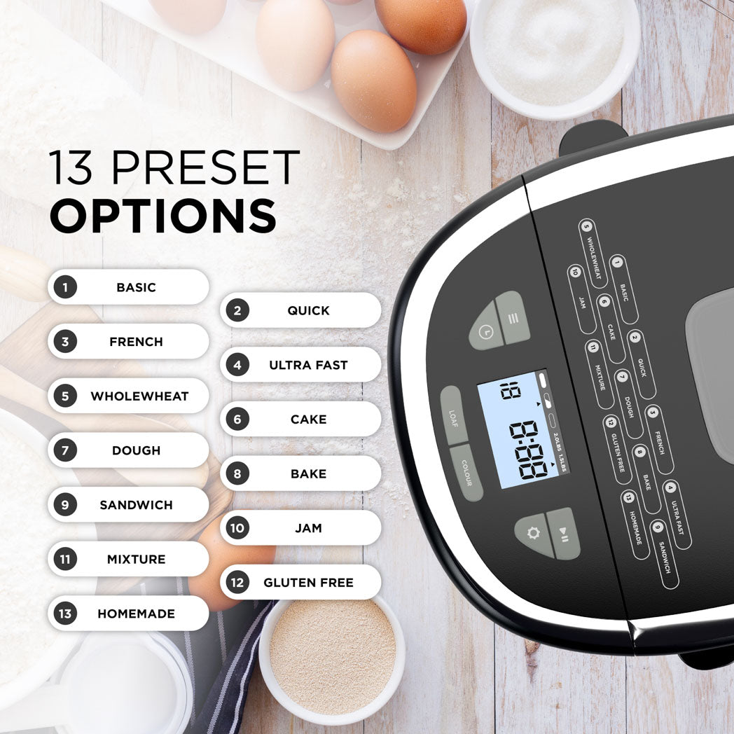 17-in-1 Bread Maker, 2lb Bread Machine