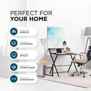 FlexiDesk Folding Desk with 2-Tier Shelf
