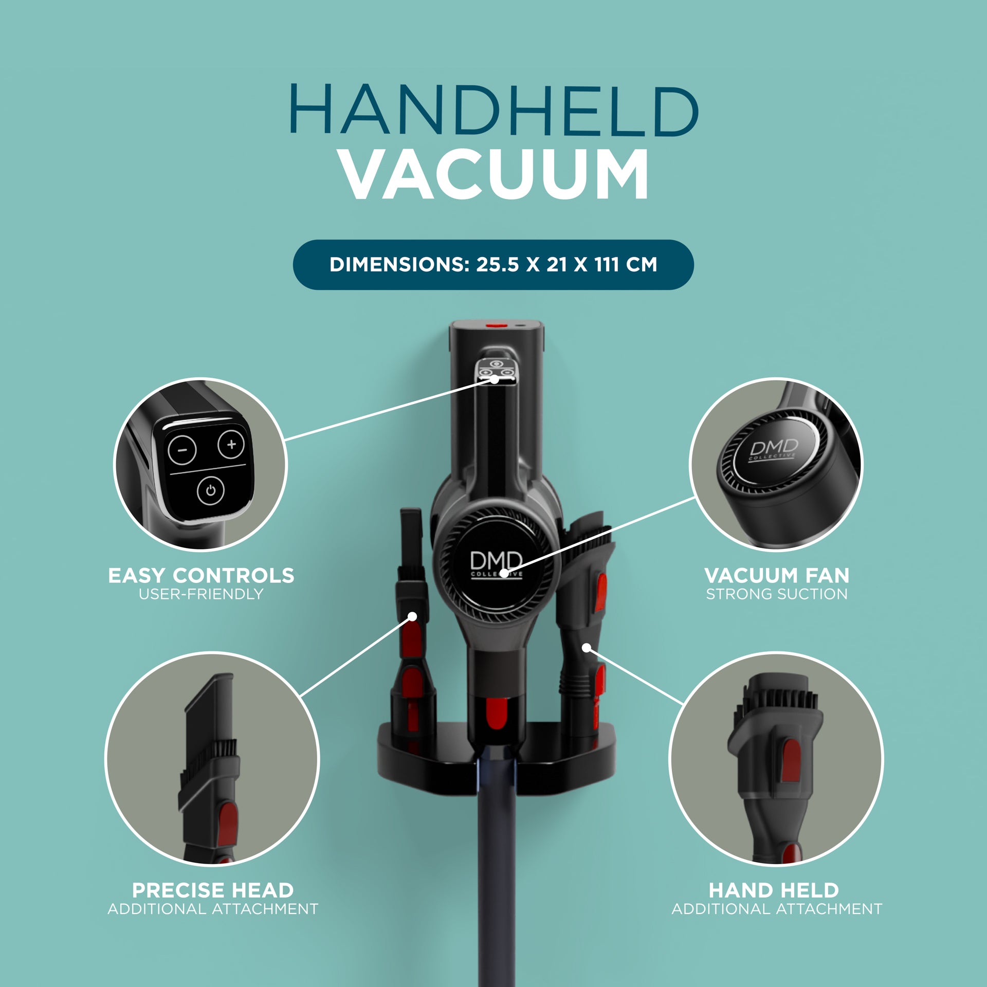 PowerPulse 3X Cordless Vacuum Cleaner – 550W, 45Kpa Suction, 50 Min Runtime, Fast Charging