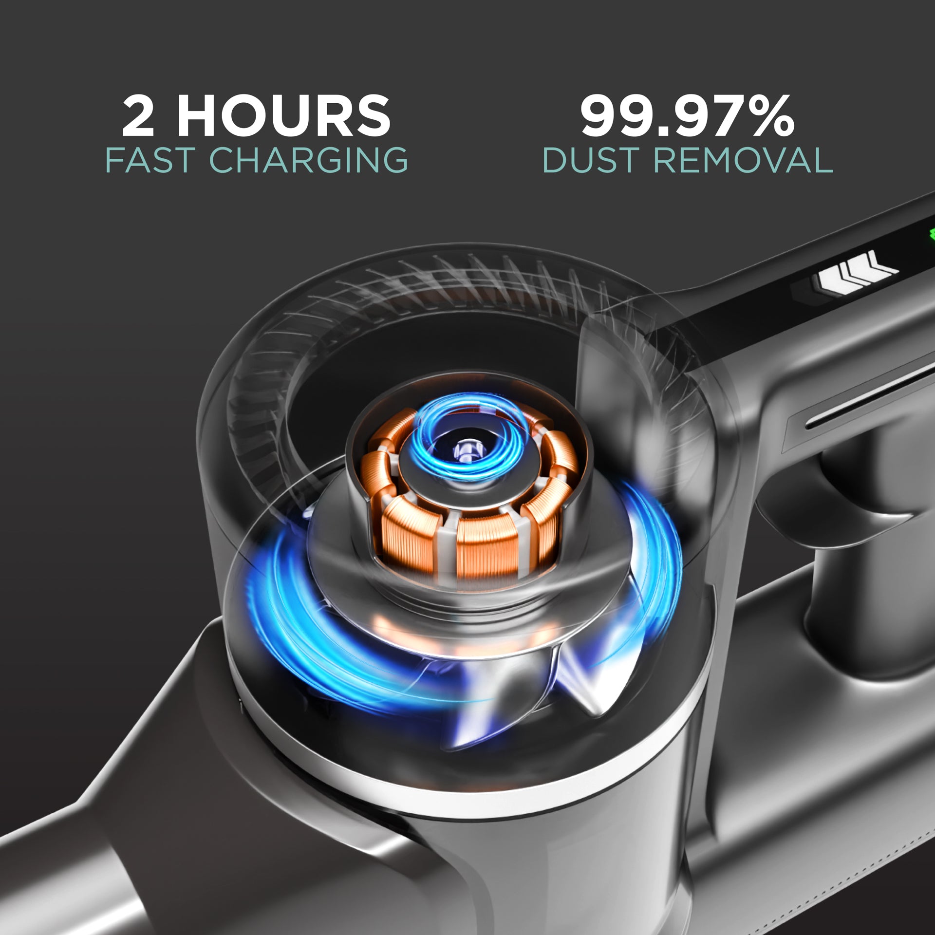 PowerPulse 3X Cordless Vacuum Cleaner – 550W, 45Kpa Suction, 50 Min Runtime, Fast Charging