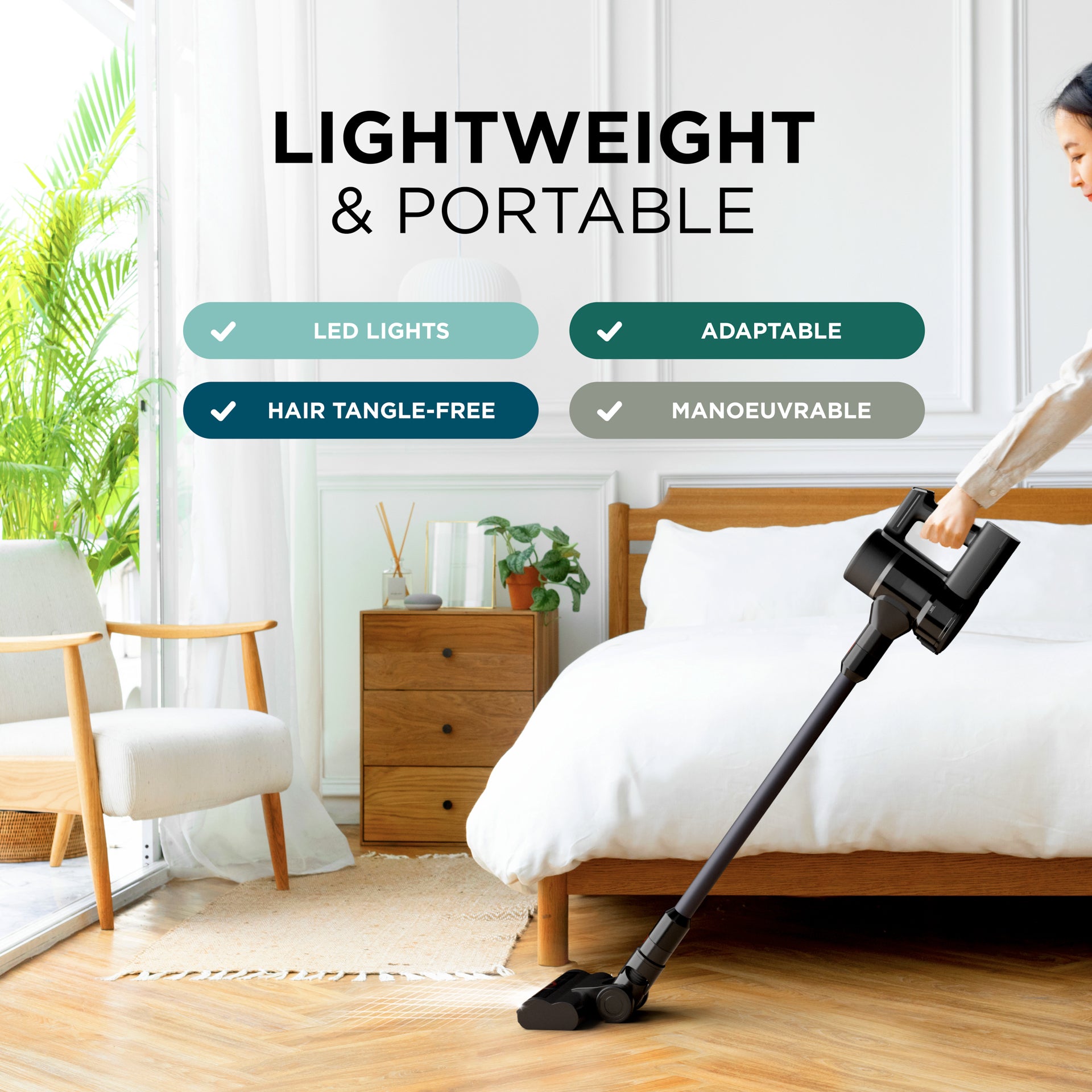 PowerPulse 3X Cordless Vacuum Cleaner – 550W, 45Kpa Suction, 50 Min Runtime, Fast Charging