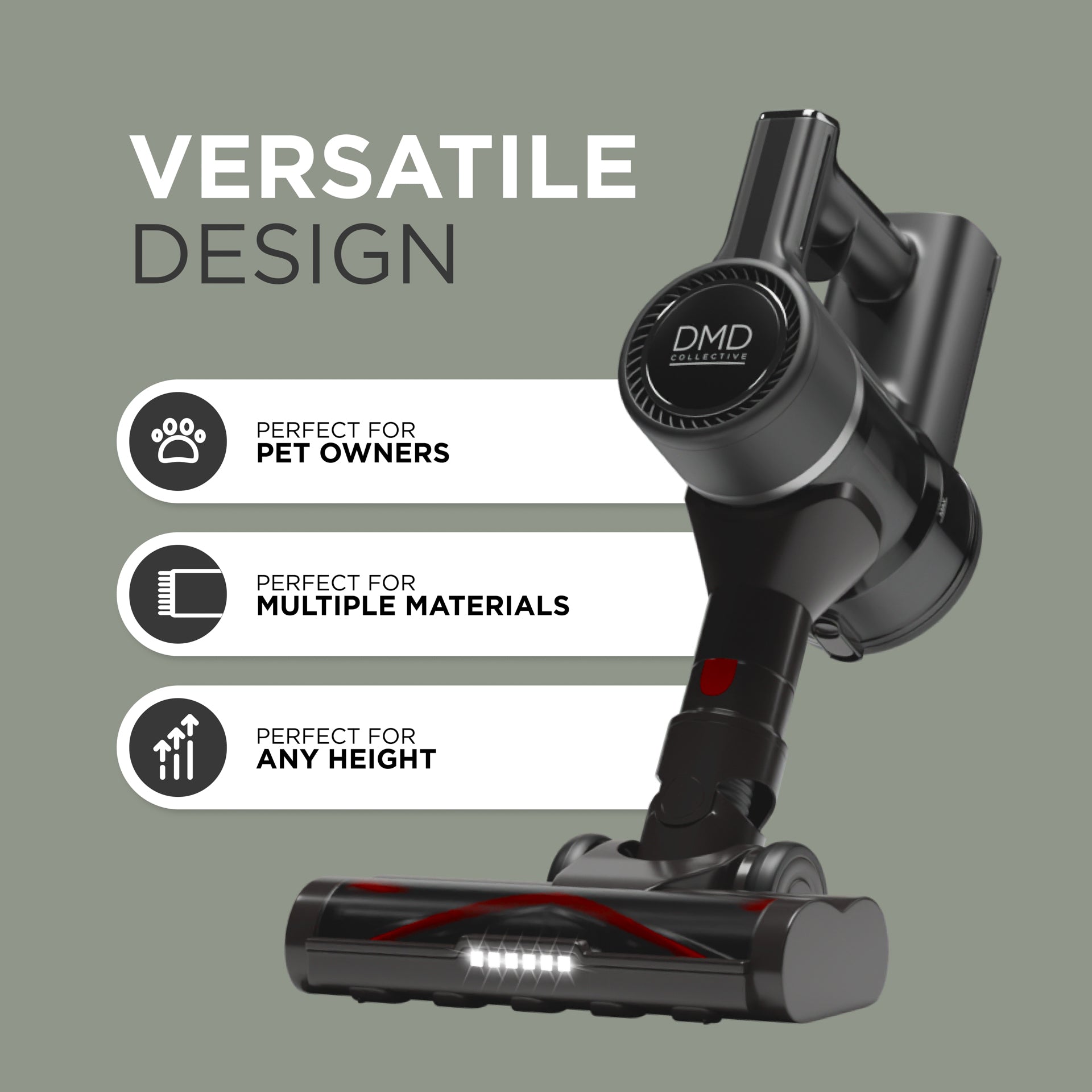 PowerPulse 3X Cordless Vacuum Cleaner – 550W, 45Kpa Suction, 50 Min Runtime, Fast Charging