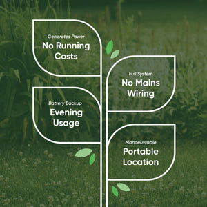 Solar Powered Baroque-Style Water Feature with LED Light & Battery Backup