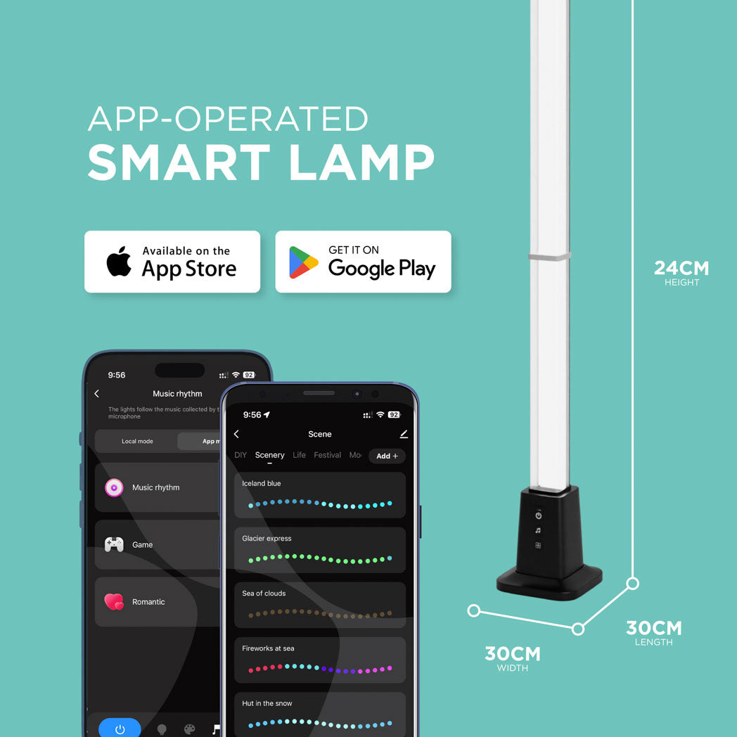 Smart Corner Lamp – 16M Colours, App & Voice Control