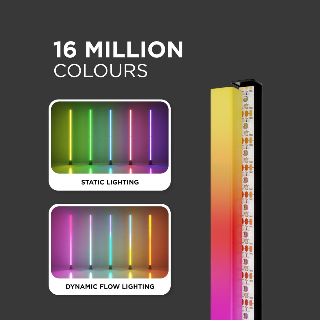 Smart Corner Lamp – 16M Colours, App & Voice Control