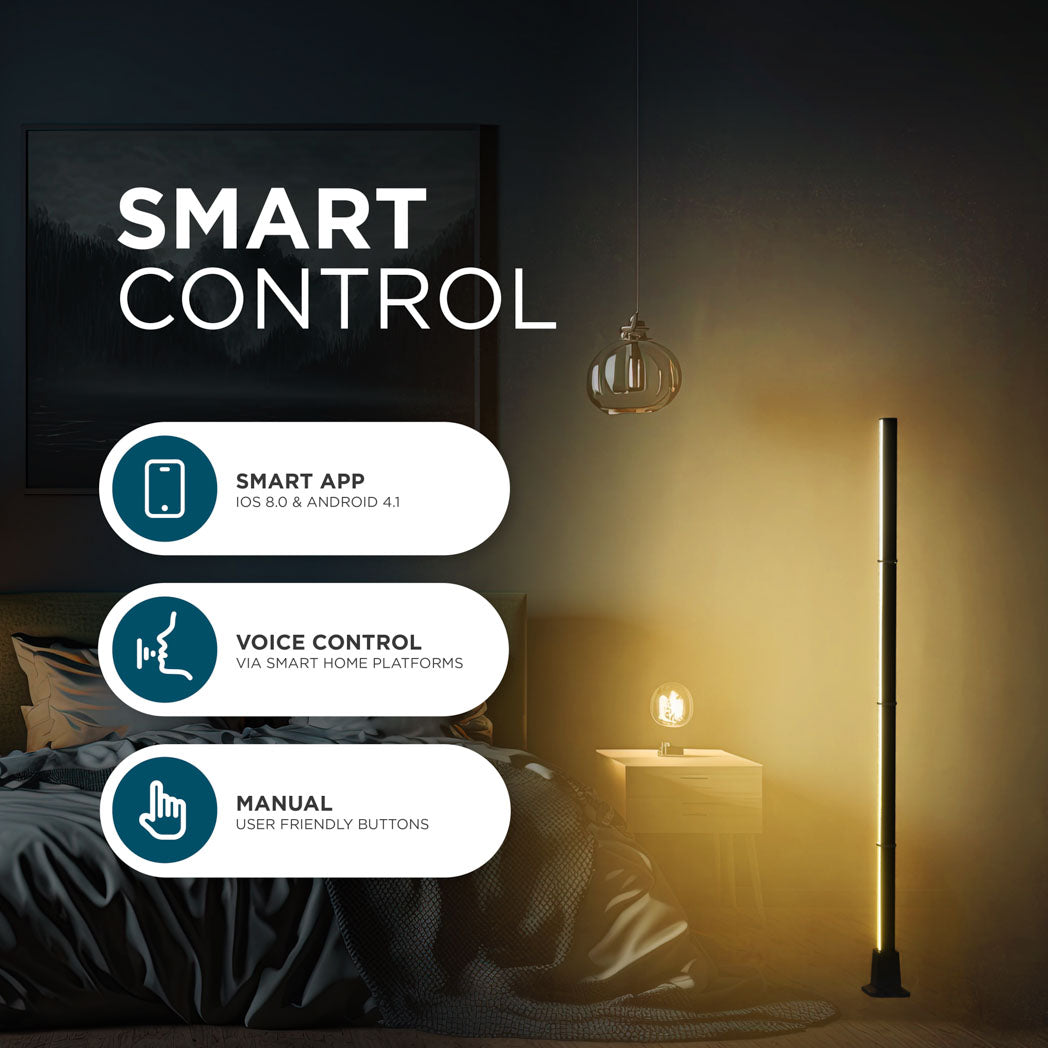 Smart Corner Lamp – 16M Colours, App & Voice Control