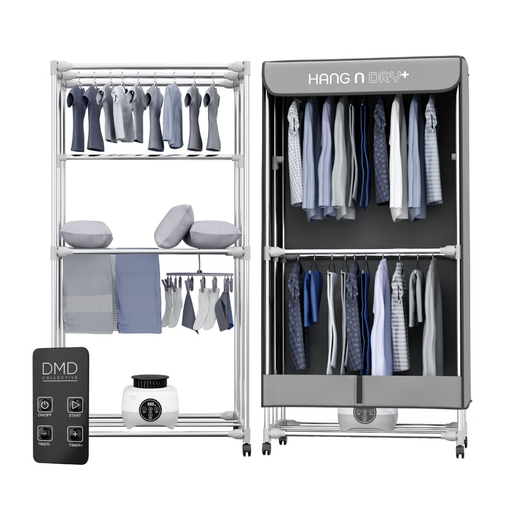 Hang'n'Dry+ Electric Clothes Dryer - With a Remote Control & Pegs