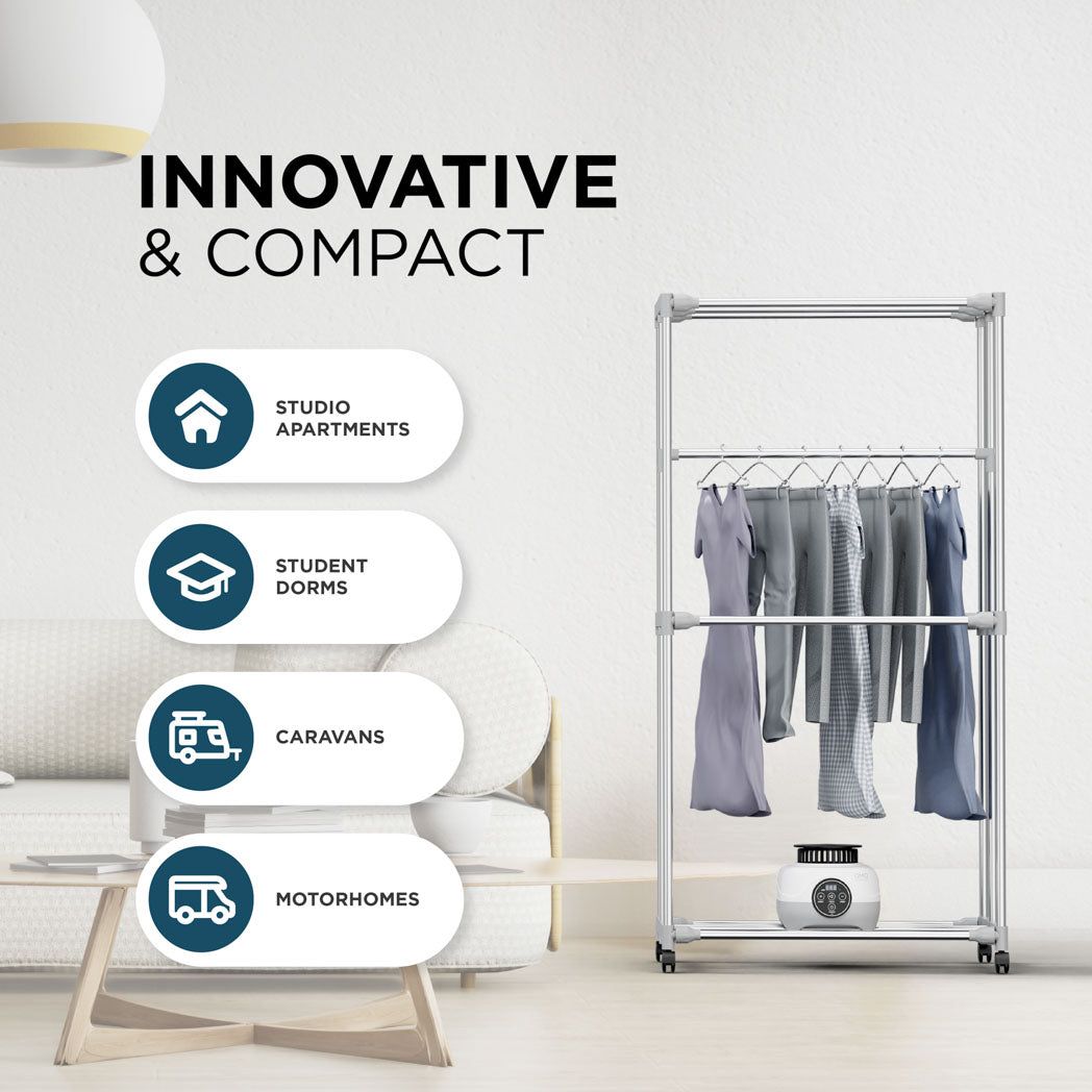 Hang'n'Dry+ Electric Clothes Dryer - With a Remote Control & Pegs