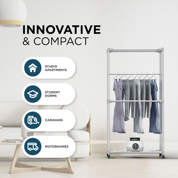 Hang'n'Dry+ Electric Clothes Dryer - With Remote Control & Pegs