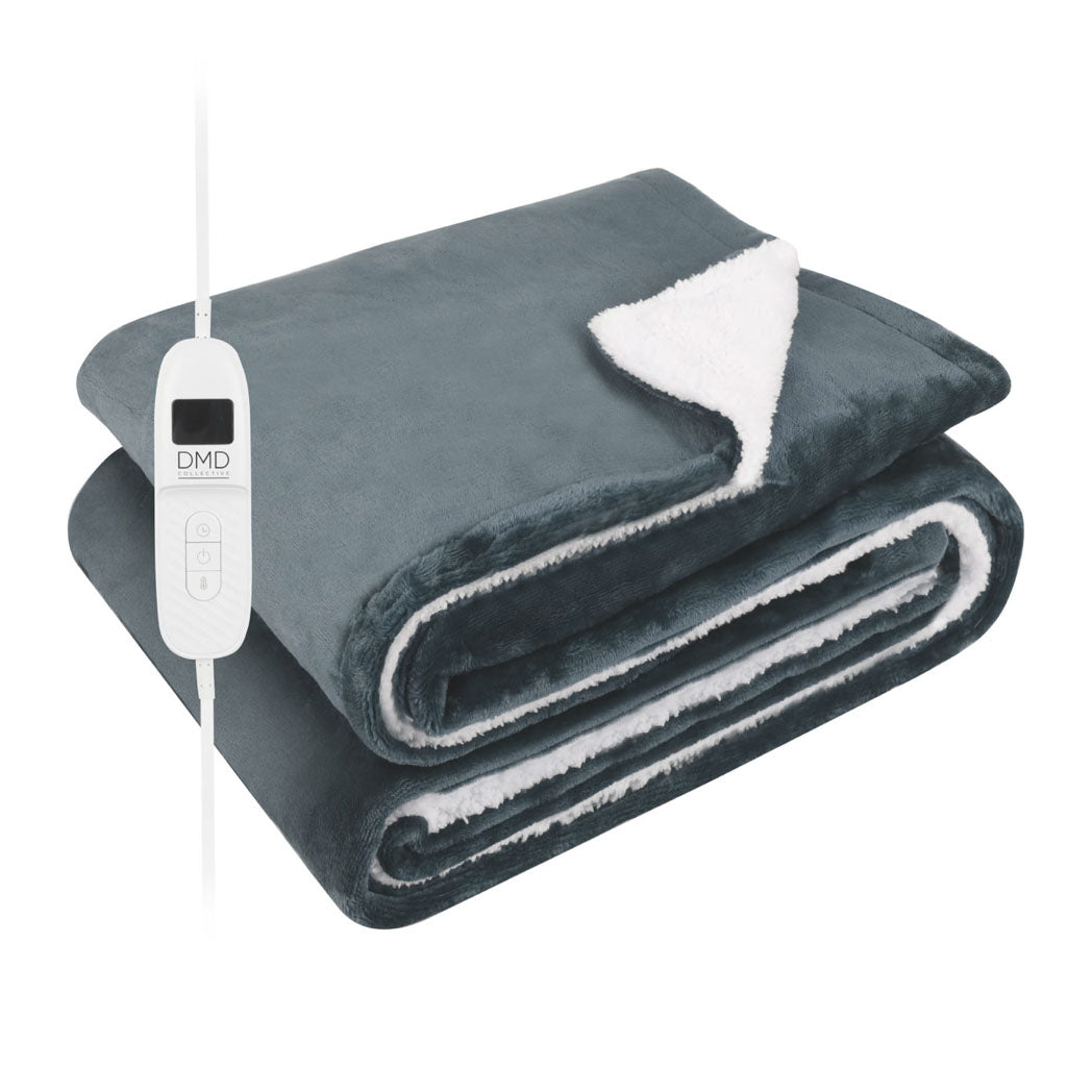 Heated Electric Blanket – Sherpa Fleece, Auto-Off & 9 Heat Levels