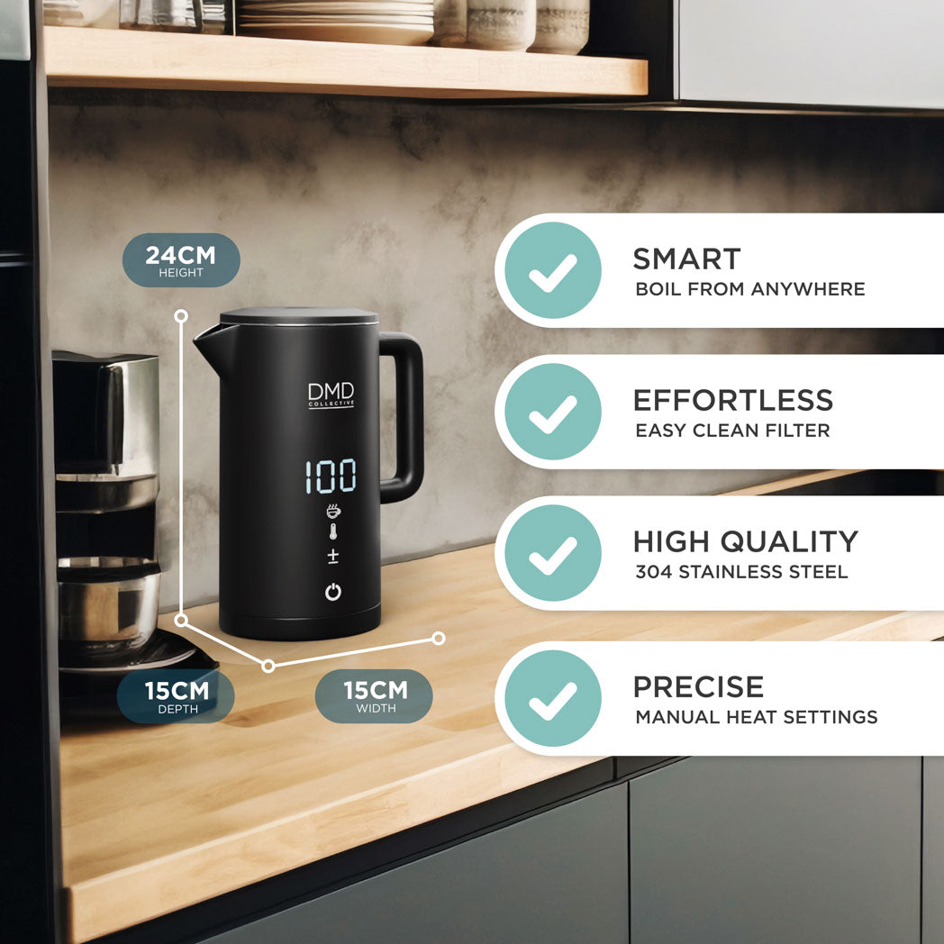 1.5L Smart Kettle with Temperature Control & Alexa