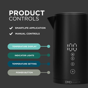 Smart Kettle with App & Voice Control – Variable Temperature Electric Kettle 1.5L