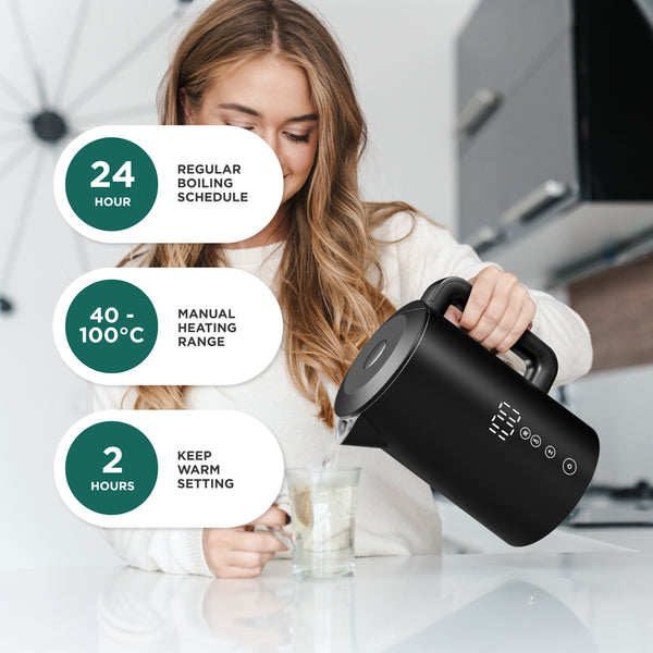 Smart Kettle with App & Voice Control – Variable Temperature Electric Kettle 1.5L