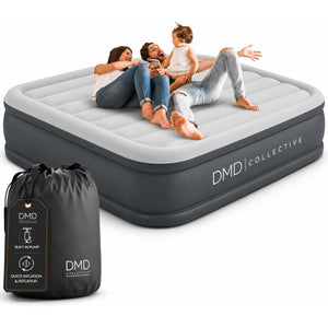 Double Air Bed Mattress with Built-In Pump Quick Inflation & Deflation