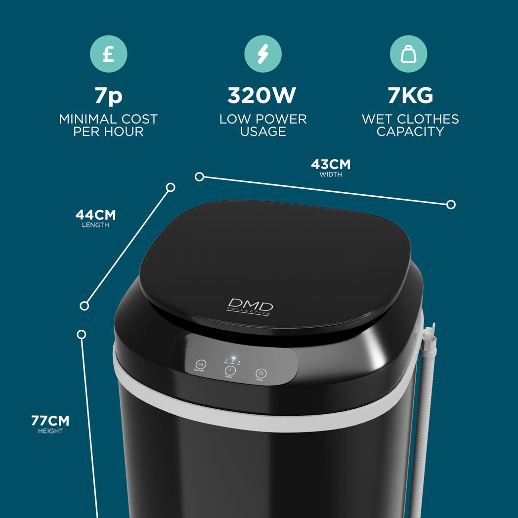 7kg Spin Dryer with Stainless Steel Tub