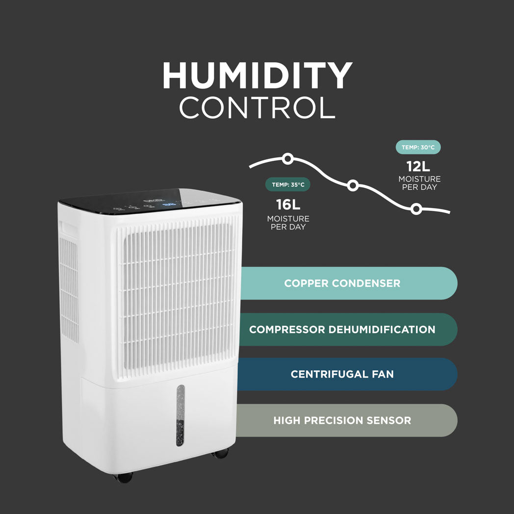 Compressor Dehumidifier – 16L Daily Moisture Removal