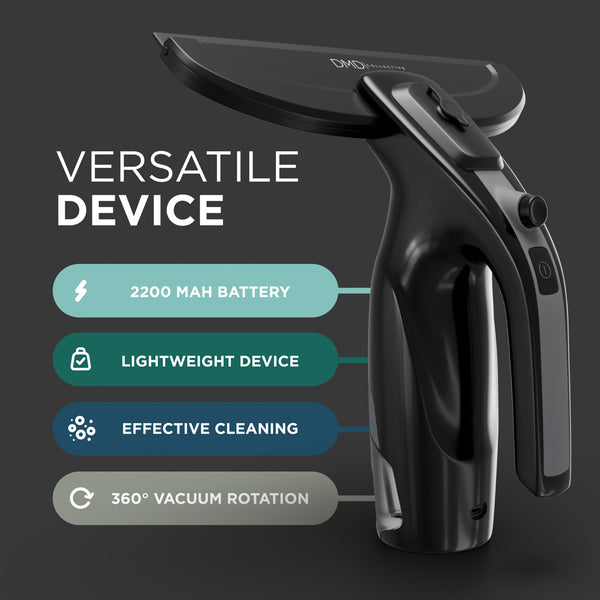 Window Vacuum - Cordless, Rechargeable, Includes Spray Kit