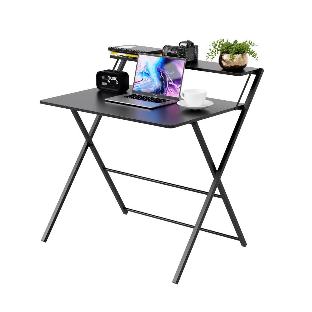 2-Tier Shelf FlexiDesk Folding Desk