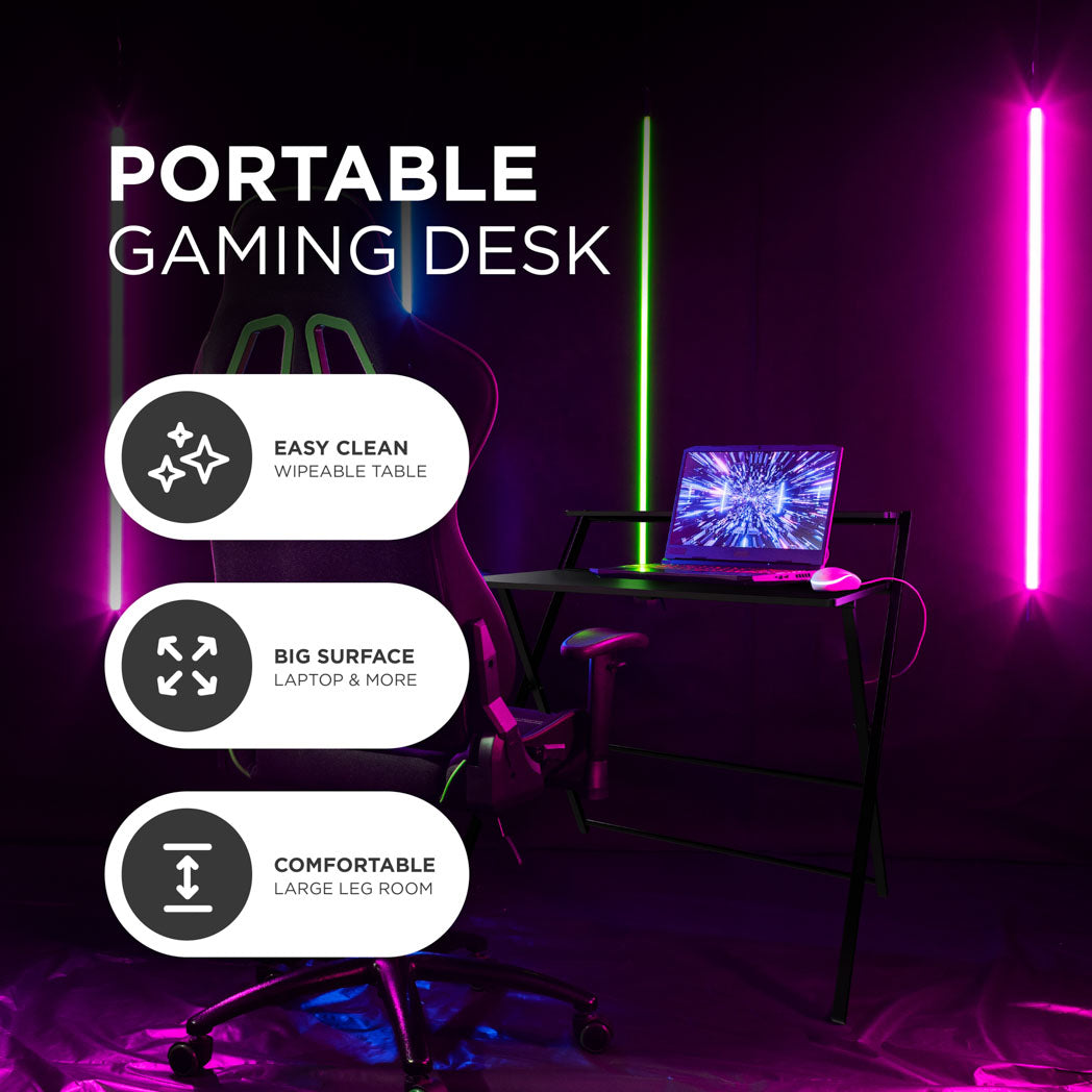 2-Tier Shelf FlexiDesk Folding Desk