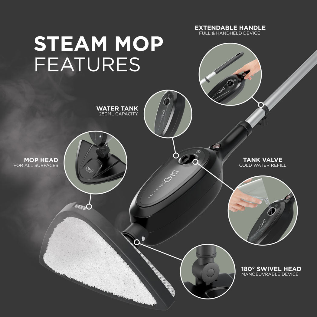 10-in-1 Multifunction Upright Steam Cleaner Mop