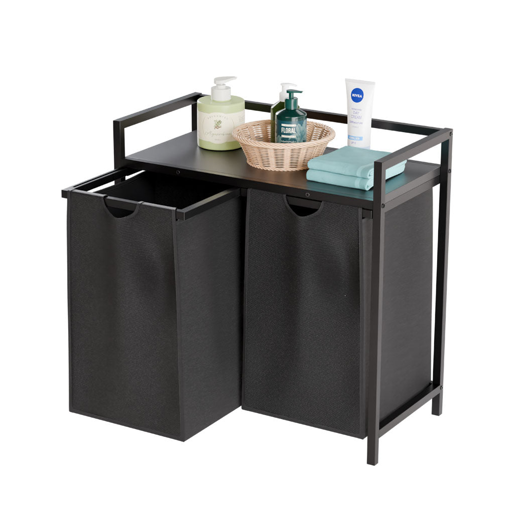 95L Double Pull Out Dirty Laundry Basket