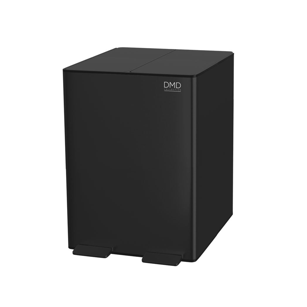 30L Dual Stainless Steel Rubbish Bin
