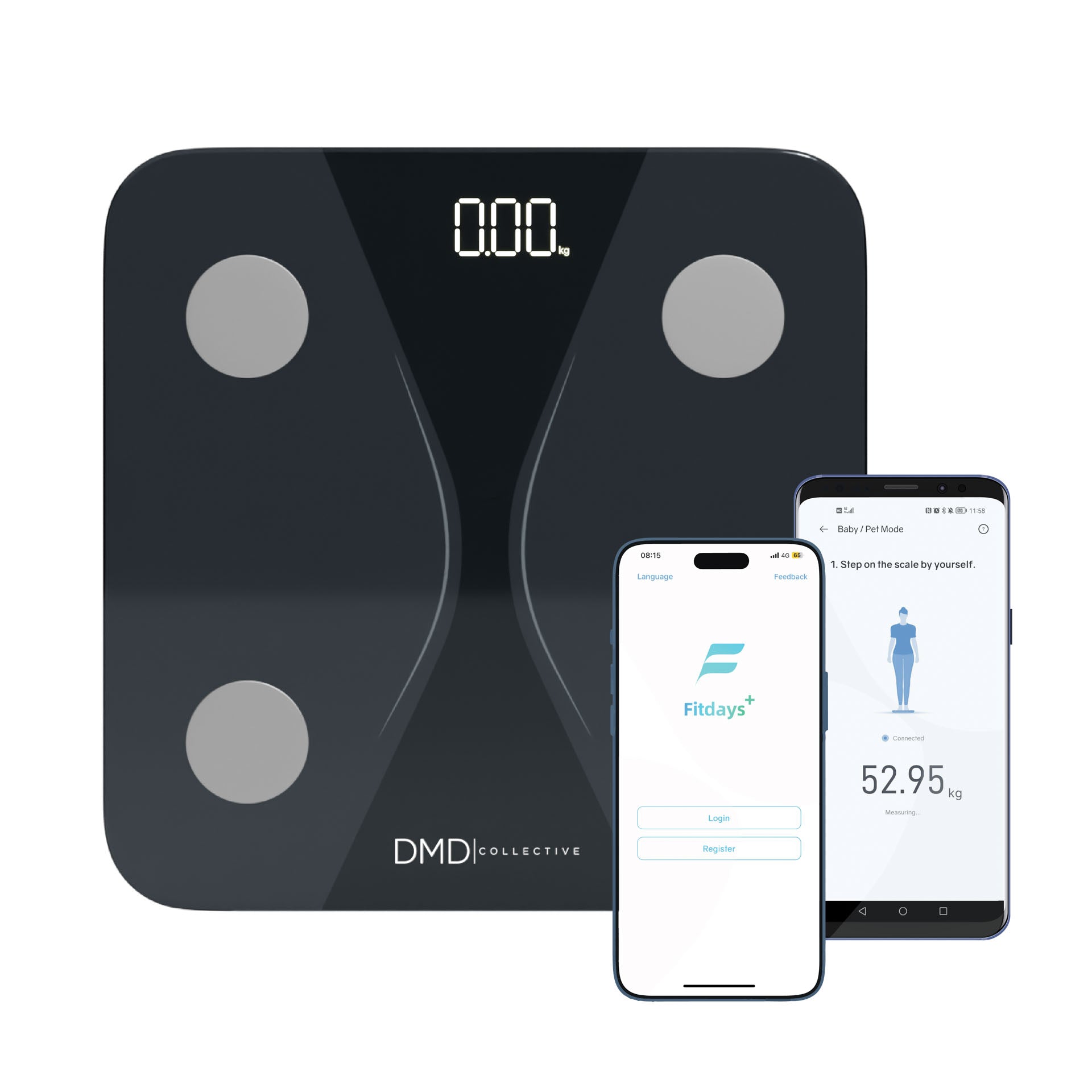 Smart Digital Bathroom Scale with App & Bluetooth