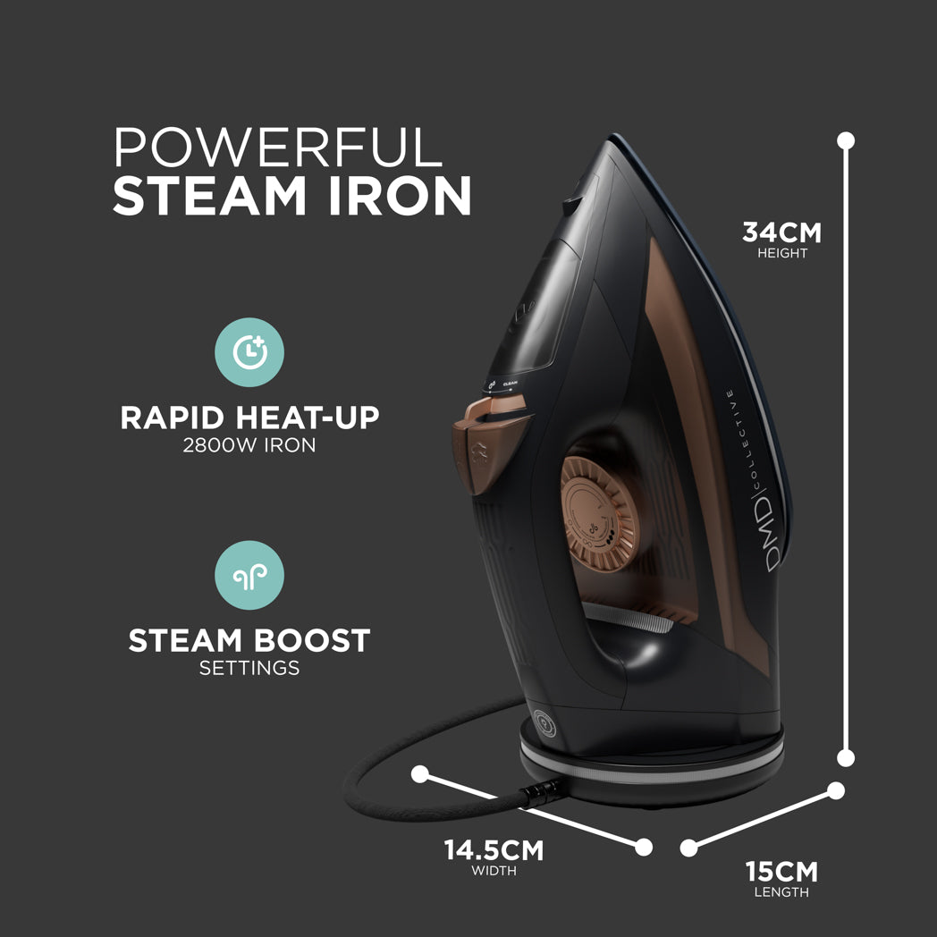 Cordless Steam Iron – 2800W Power, Ceramic Soleplate, Multi-Function