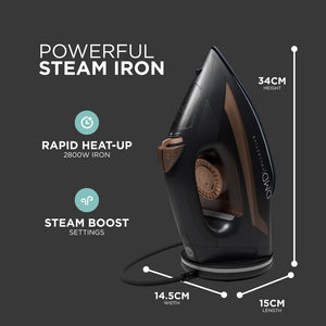 Cordless Steam Iron – 2800W Power, Ceramic Soleplate, Multi-Function