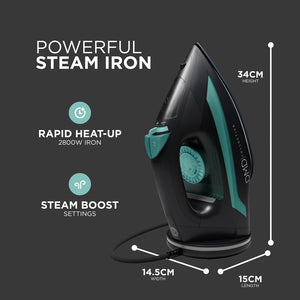 Cordless Steam Iron 2800W – Lightweight Multi-Mode Iron with Ceramic Soleplate & Vertical Steaming