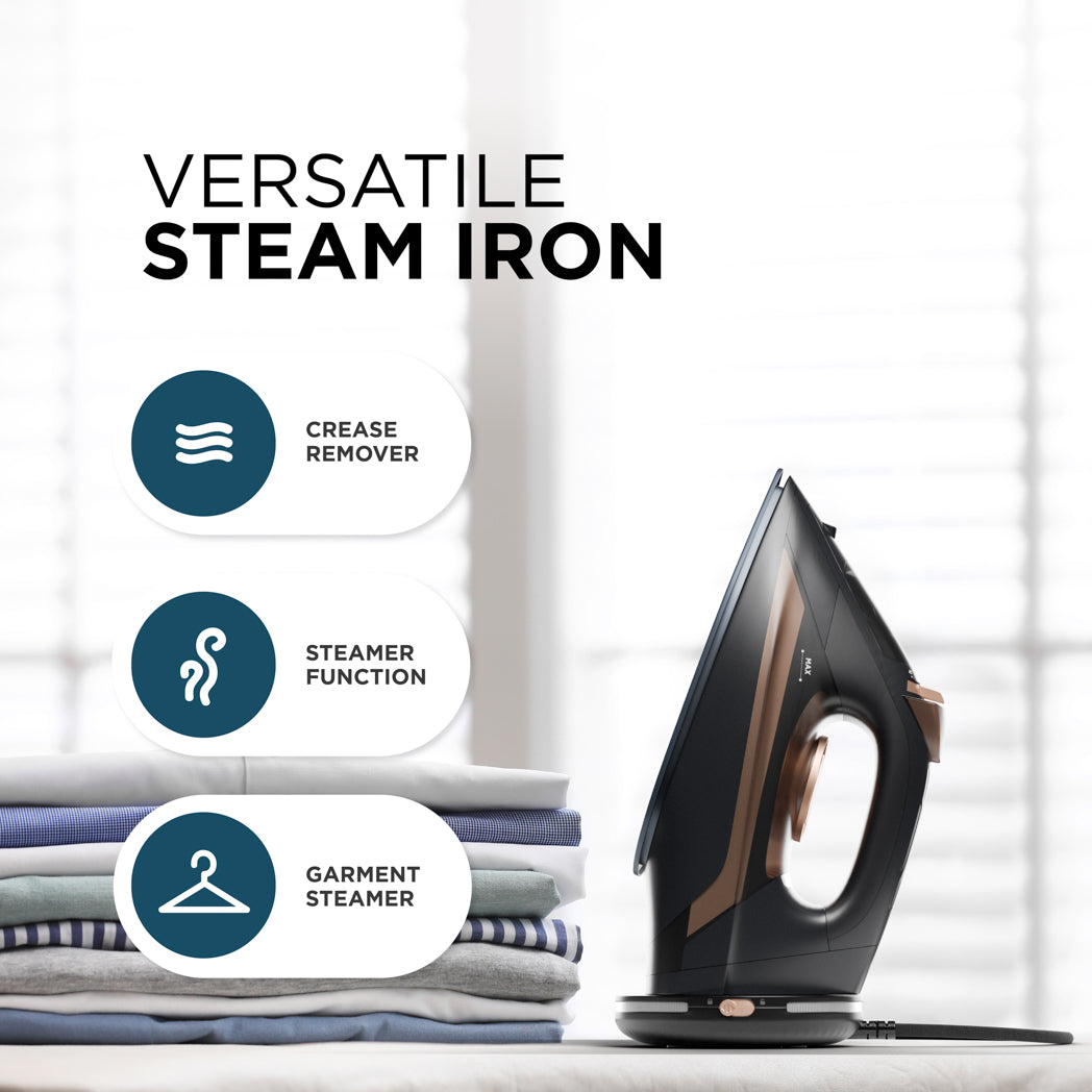 Cordless Steam Iron – 2800W Power, Ceramic Soleplate, Multi-Function