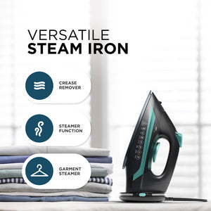 Cordless Steam Iron 2800W – Lightweight Multi-Mode Iron with Ceramic Soleplate & Vertical Steaming