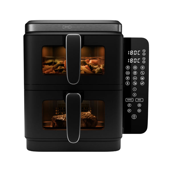 Double Air Fryer - 11L, 12 Cooking Options