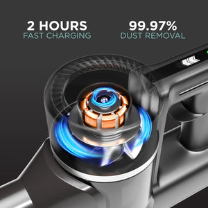 PowerPulse 3X Cordless Vacuum Cleaner – 550W, 45Kpa Suction, 50 Min Runtime, Fast Charging