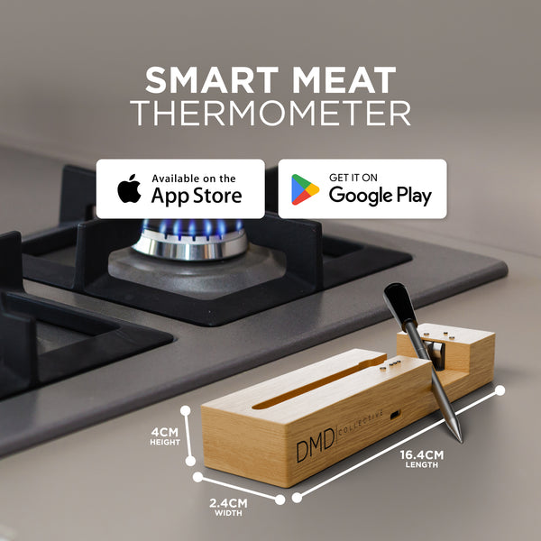 Wireless Meat Thermometer, 100m Bluetooth with Temp Alarm