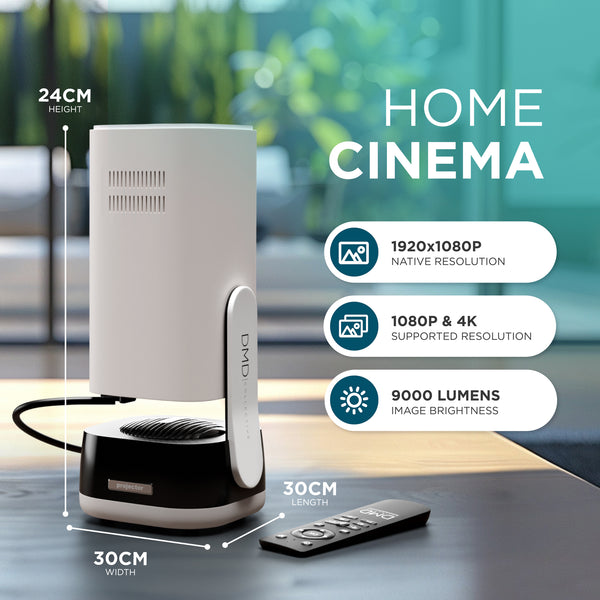 4K Supported Projector, 18000 Lumen FHD 1080P WiFi6 Bluetooth