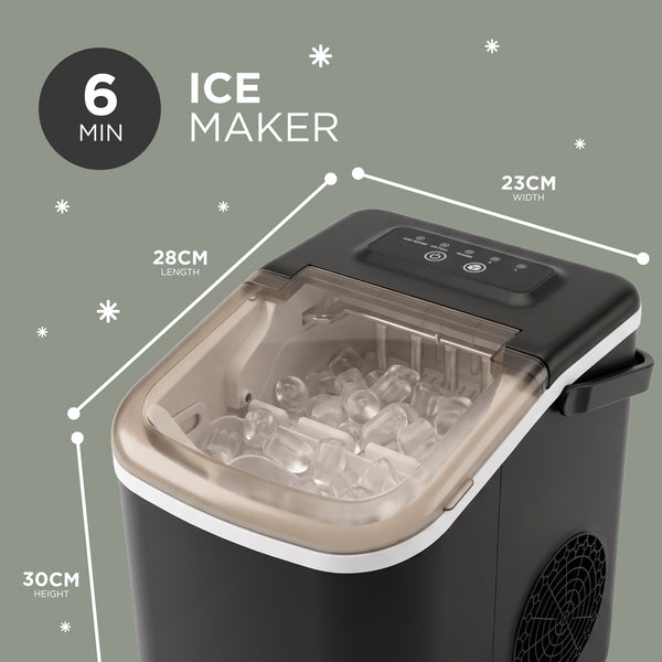 Countertop Ice Maker Machine with Fast Ice in 6–12 Minutes