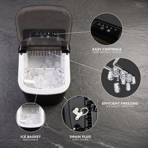 Countertop Ice Maker Machine with Fast Ice in 6–12 Minutes