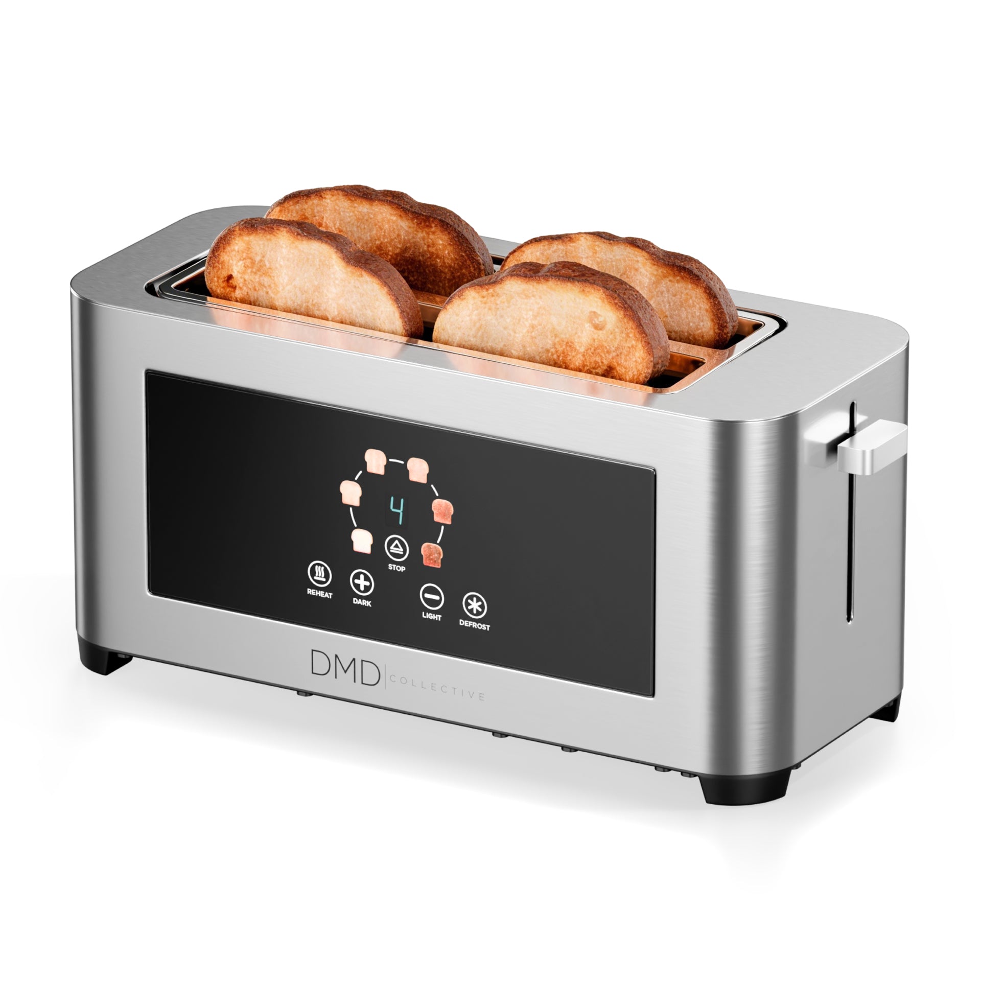 Touchscreen LED 4-Slice Toaster | Touchscreen, 6 Browning Levels