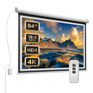 72/84'' Electric & Manual Projector Screens