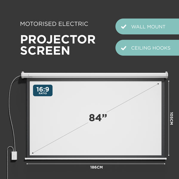 72/84'' Electric & Manual Projector Screens