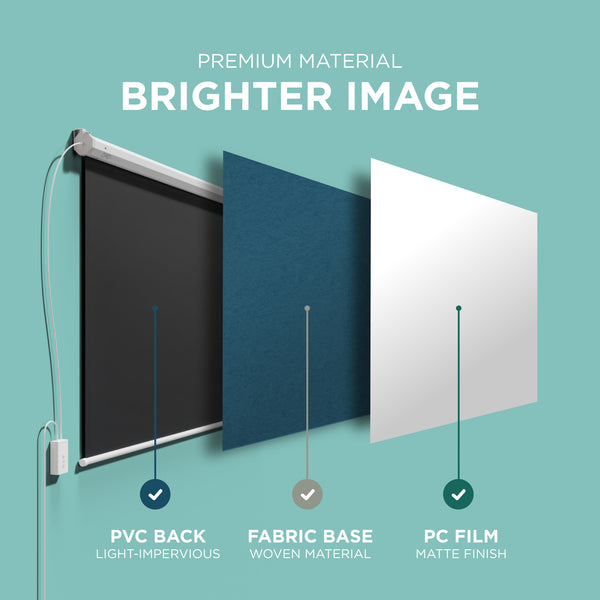 72/84'' Electric & Manual Projector Screens