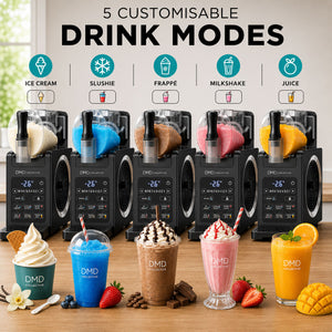 Slushie Machine 1.9L – Frozen Drink, Slushie, Milkshake, Cocktail & Ice Cream Maker | No Ice Needed, Digital Temperature Display